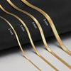 1PC Unisex Snake Chain Choker Necklace Stainless Steel Herringbone 2/3/4/5mm Gold Color Chain Necklace For Women Jewelry - Image 8