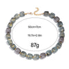 Retro Acrylic Big Square Beaded Choker Necklace for Women Statement Handmade Resin Geometric Chain Collar Jewelry Gift - Image 2