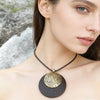 Long Chain Geometric Pendant Wooden Necklaces Pendants Sweater Necklaces Handmade Jewelry Gifts For Women - Image 36