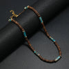 Vintage Bohemian Summer Jewelry Ethnic Style Jewelry Brown Coconut Shell Wood Beads Stone Necklace Men's Jewelry - Image 4