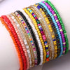 Colorful Seed Bead Stretch Bracelet Set 17 Pieces - Image 6