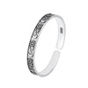 Retro Personality Star Moon And Flower Silver Style Opening Bracelets - Image 5