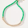 gold-plated brass crystal rope bracelet Bohemian women's colorful adjustable rope bracelet jewelry gift - Image 6