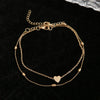 Female Heart Anklets Bracelet Sandals Foot Jewelry Leg Anklets on Foot Bracelets for Women Leg Chain Jewelry Accessories - Image 4