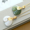 Stone Elephant Pendant Necklace on Gold-Tone Chain - Image 12
