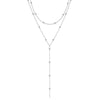 Gold Plated Lariat Necklace for Women Double Laryer Long Chain Drop Pendant Choker Necklaces Gifts - Image 7