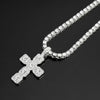 Hip Hop Cross Pendant Necklace Men 4mm Rhinestone Tennis Chain Iced Sparkling Necklace Women Punk Jewelry Gift - Image 10