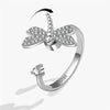 Beads Ring Fidget Spinner Rings Korea Crystal Butterfly Flower Star Moon Ring Jewelry Gift - Image 7