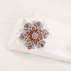 Delicate Snowflake Brooch Beautiful Christmas Corsage Blazer Blazer Pinned Down Shawl Fixed Badge - Image 3