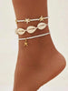 3Pcs/Set Bohemia Conch Ccb Rice Beads Anklets for Women Summer Beach Vacation Foot Chains Jewelry Accessories Gift - Image 7
