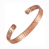 Copper Cuff Bracelet with Magnets Adjustable in Rose Gold-Tone - Image 8