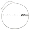 Sexy Short Sparking Rainbow Tennis Chain Chocker Necklace With CZ Personality Women Collar Jewellery - Image 23