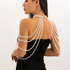 Imitation Pearl Tassel Shoulder Chain Bridal Body Jewelry - Image 9