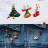 3pcs Merry Christmas Brooches for Women Men Classic Cute Enamel Cartoon Snowflake Elk Bell Lapel Badge Year Jewelry Gifts - Image 6