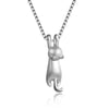 Silver Jewelry Simple Animal Cute Kitty Clavicle Chain Pendant Cat Necklaces - Image 5