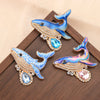 Baroque Rose, Pumpkin, Reindeer, and Whale Design Brooches for Men and Women, Jewelry and Accessories - Image 4