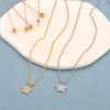 Rhinestone Moon Star Heart Pendant Necklace Stainless Steel Zircon Daily Necklace for Women - Image 5