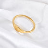 Waterpoof Stainless Steel Sunlight Stackable Ring for Women Jewelry Gift - Image 6