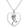 Rage Comic Necklace Derp Face Trollface Funny Meme Cartoon Glass Heart Shape Pendant Chain Necklace Charm Jewelry Collect Gift - Image 28
