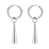Long Water Drop Dangle Huggie Hoop Earrings for Women, Stainless Steel Teardrop Earrings - Image 8
