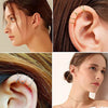 4 Pcs Stainless Steel Ear Cuff Criss Cross Double Lines Ear Cuffs Non Piercing Minimalist fake Helix Earcuff Cartilage Earring - Image 6