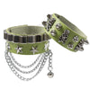 PU Leather Studded Bracelet Punk Bracelet Adjustable Goth Cuff Bracelet Gothic Rivet Buckle Wristband for Men Women - Image 9