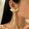Retro Exaggerated Gold Color Phoenix Wings Bird Pendant Necklace Earrings Bracelet Set for Women Personality Jewelry Sets - Image 4