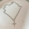 Korean Crystal Opal Moonstone Necklaces for Women Layered Zircon Star Choker Collar Y2K Aesthetic Egirl Necklace Jewelry - Image 10