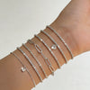 6Pcs Silver Plated Rhinestone Bracelets for Women Elegant Multi Layer Chain Jewelry Set - Image 16