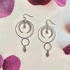 Moon phase earrings Crescent moon Space Sun and moon amethyst Witchy Boho Hippie jewelry women gift - Image 11