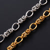 10mm Hiphop Tie a knot Link Chain Stainless Steel Necklace Bracelet Big Chain Necklace Punk Hiphop Jewelry - Image 2