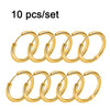 10pcs Small Hoop Earrings Women Men Gold Silver Color Stainles Steel Round Earrings Circle - Image 8