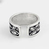 Retro Devils Eyes Ring For Men Silver Color Punk Gothic Adjustable Cuff Ring Rock HipHop Handmade Jewelry Accessories Man Gift - Image 3