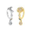 Heart and Hoop Earrings with Cubic Zirconia in Many Styles - Image 38