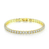 (19 cm 17 cm x 4 mm) Gold Plated Multiple Colors Powder Zirconia Bracelet For Women Jewelry - Image 25