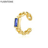 1PC Plated Gold Ear Cuff Earrings For Women C-Shape Crystal Clip On Earrings No Piercing Earrings Jewelry Gifts - Image 17
