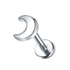 16G 316L Stainless Steel Labret Stud with Decorative Screw-Fit Top for Cartilage Piercings - Image 42