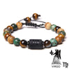 12 Constellation Zodiac Sign Stone Bracelet Turquois Tiger Eye Mineral Bracelet Adjustable Woven Bangle Leo Jewelry Gift - Image 13