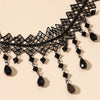 1 Px Ladies Black Lace Crystal Color Flower Necklace Beach Travel Holiday Classic Personalized JewelryEvening D - Image 3