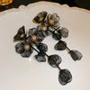 Flower petals tassel earrings small fresh and sweet temperament exaggerated earrings - Image 7