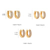 Gold Plated Huggie Earrings with CZ Zircon Thin Ear Hoops Cartilage Earring for Women Round Minimal Earring Piercing Jewelry - Image 6