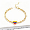 Venezuela Colombia Mexico Flag Cuban Chain Bracelet for Women Men Enamel Country Map Heart Charm Bracelet Patriotic Jewelry Gift - Image 18