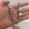Grunge Chunky Ball Chain Star Charm Tassel Choker Necklace Y2K Punk Layering Starry Necklace for Women Club Jewelry - Image 3
