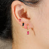 3pcs Stainless Steel Square Cubic Zirconia Hoop Earring Set For Women Tragus Cartilage Earring Piercing Jewelry Accessories Gift - Image 4