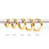 Multi-Sized Glossy Piercing Cartilage Silver Hoop Earrings for Women Round Huggie Nose Ring Earings Jewelry - Image 7