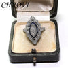 Style Silver ，Sapphire Ring ， Bridal Party Ring - Image 6