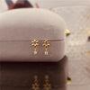 Silver Flower Tassel Zircon Stud Earrings Women Creative Versatile Banquet Jewelry - Image 4