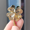 Green Red Crystal Rhinestone Four-Leaf Clover Flower Brooches Lapel Pins Jewelry Clothing Accessories Brooch for Women - Image 6
