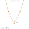 Stainless Steel Zircon Pendants Necklace Anklet Set Elegant Women High-quality Jewelry Gifts - Image 14