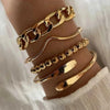 Five-Piece Resin Bead Bracelet Set with Round Charms and Elastic Bands - Image 7